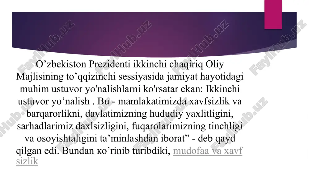 milliy xavfsizlikni taminlash borasida amalga oshirilgan ishlar - Page 3