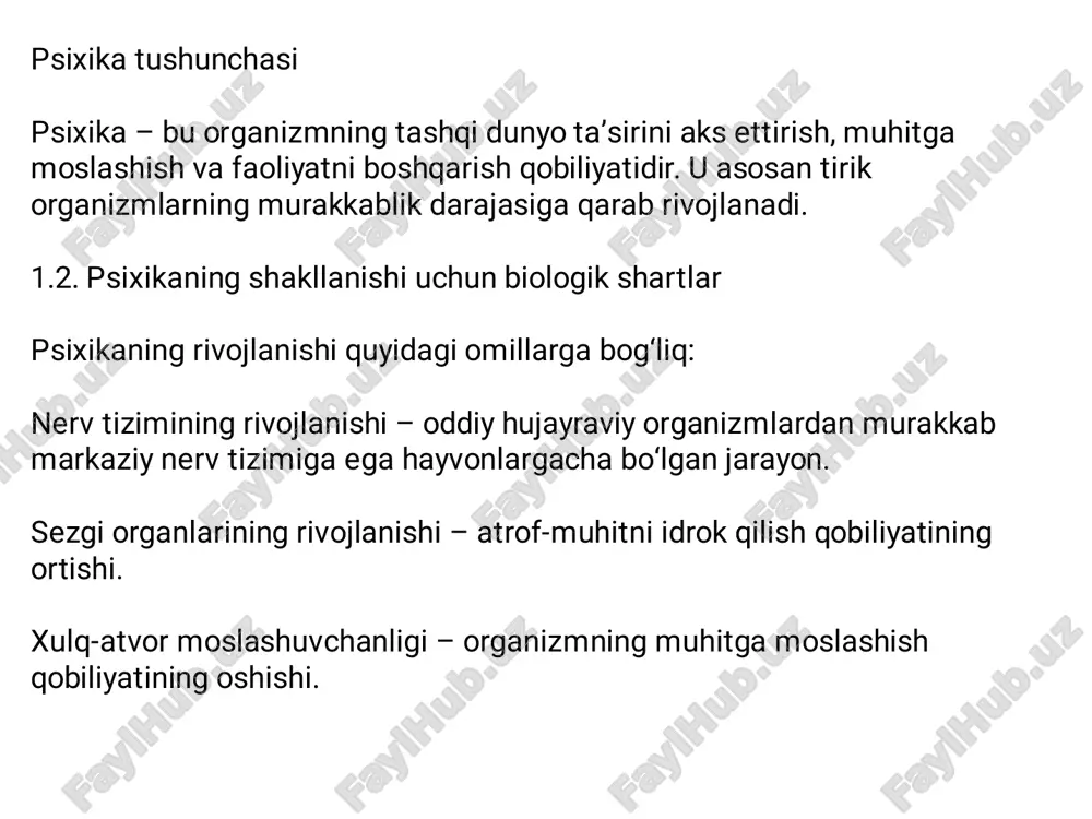 psixikaning evolutsiyasi va vujudga kelishi - Page 3