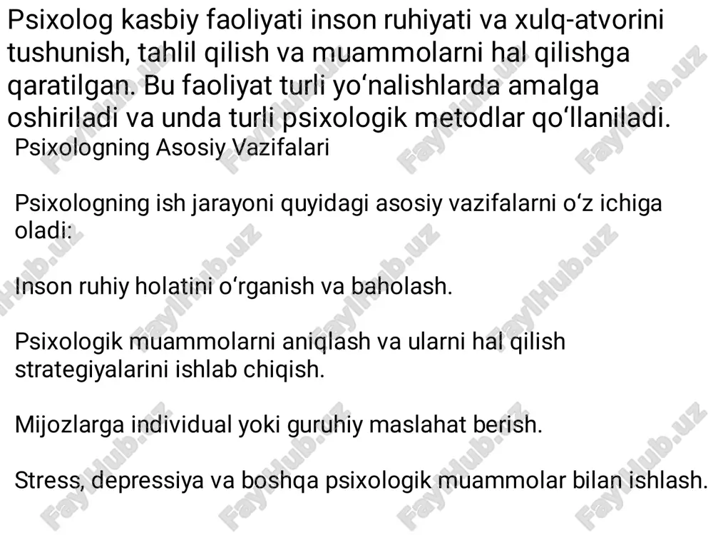 psixologning kasbiy faoliyati va psixologik metodlar - Page 3