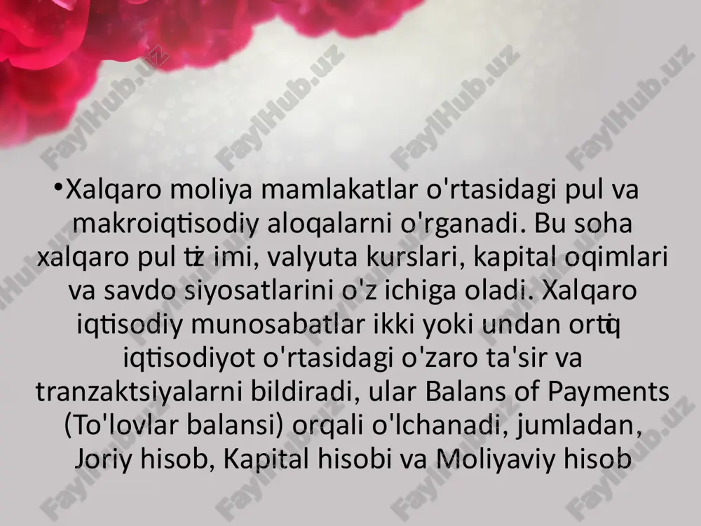 xalqaro moliyaning iqtisodiy munosabati - Page 3