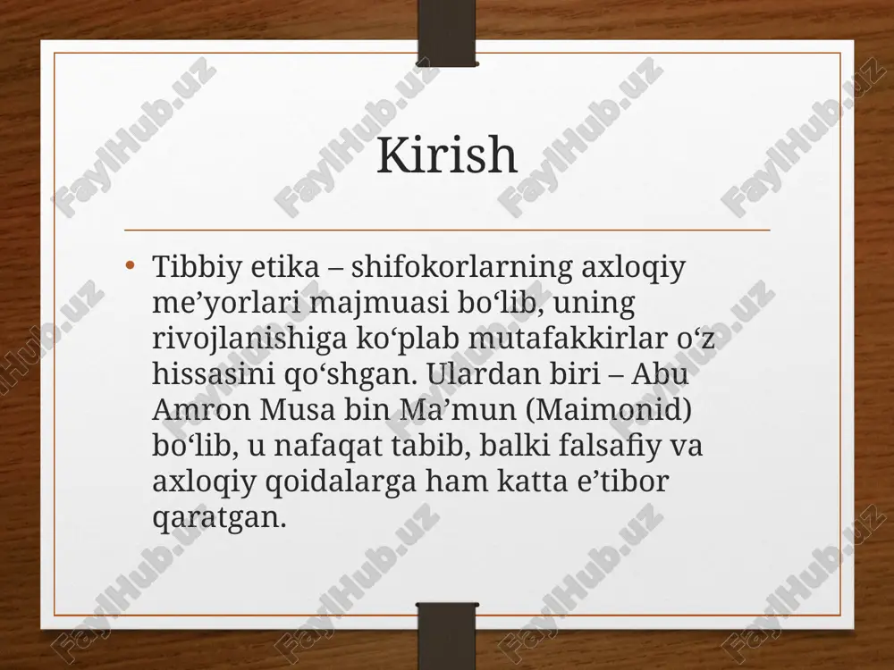 abu amron musa bin ma’mun va tibbiy etika - Page 3