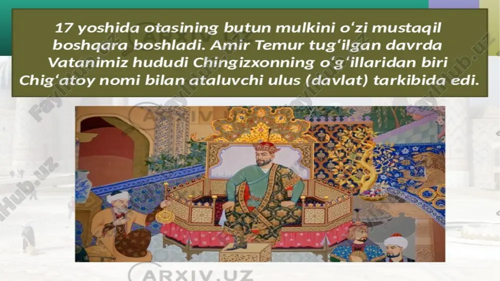 amir temur davrida o‘zbek davlatchilig. temur to‘zuklari va hozirgi zamon - Page 3