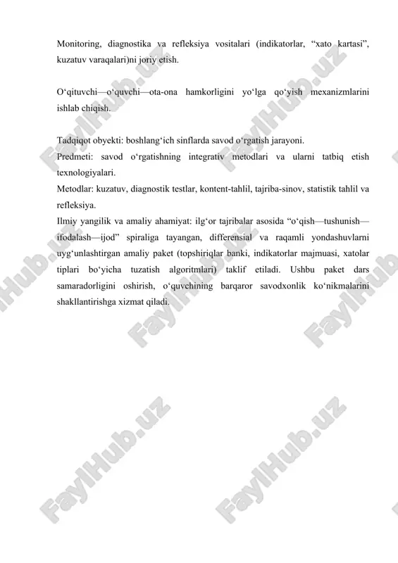 . malakaning shakllanishi uchun bir faoliyat bir necha bora takrorlanishi lozim. yozish malakasida o’quvchi ruchkani qanday ushlash, qanday yurgizish haqida o’ylab o’tirmay, so’z va gaplarni yoza boshlaydi. demak, o’qish va yozish malakasi harakatning o’ylab o’tirmay amalga oshirilish jarayonidir. malaka o’qitishning keyingi bosqichlarida mustahkamlanib, avtomatlashish darajasiga yetkaziladi. o’qish va yozish malakasi biri ikkinchisining muvaffaqiyatli amalga oshuvini ta’minlaydi. shuning uchun ham o’qishga o’rgatish bilan yozuvga o’rgatish parallel olib boriladi va bu faoliyat muntazam ravishda mashq qildiriladi. shunday ekan, savod o’rgatish jarayonida bola juda ko’p o’qishi va yozishi zarur. o’zbek tili yozuvi tovush yozuvi, ya’ni fonematik yozuvdir. har bir tovush uchun, har bir fonema uchun maxsus grafik shakl (harf) olingan. o’qishda grafik shakllar tovushga aylantirilsa, yozuvda aksincha, tovushlar harflarga aylantiriladi. o’zbek tilining tovush tizimi va yozuvi. o’zbek tili yozuvi fonematik yozuv hisoblanadi. 1993 yildan boshlab o’zbek tili yozuvi uchun lotin grafikasi asos qilib olindi. nutqning har bir tovushi uchun unga mos grafik shakl …