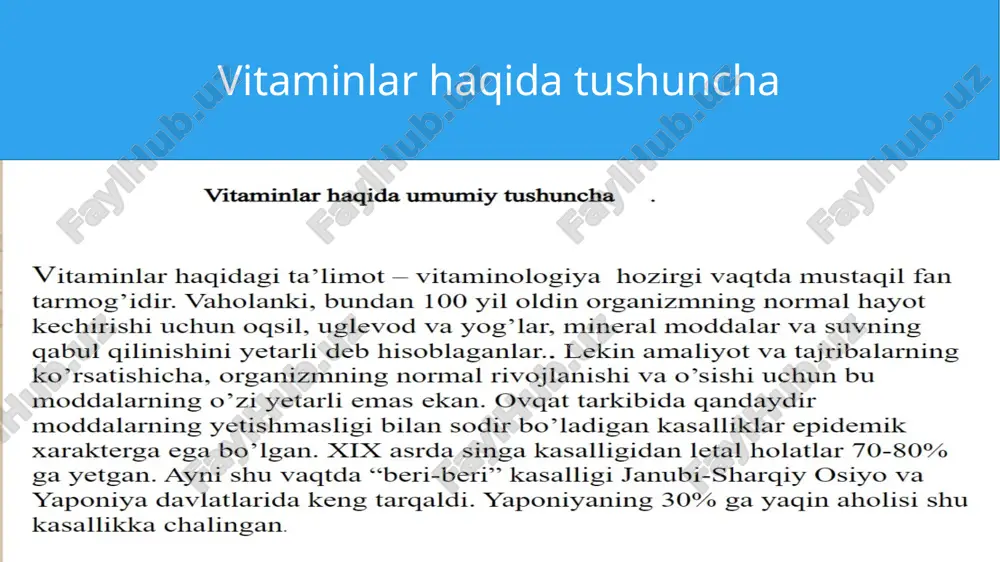 to'qimasini, qon tomirlarini va asab tolalarini oziqlantirish; metabolik jarayonlar; emalni mustahkamlash; tishlarni salbiy atrof-muhit ta'siridan himoya qilish. tishlar uchun qanday vitaminlar kerak? s vitamini (askorbin kislotasi) odamlar tomonidan tishlarni mustahkamlash, tish go'shtidagi qon ketish va yallig'lanish jarayonlaridan himoya qilish uchun talab qilinadi. ushbu modda periodontit paydo bo'lishining oldini oladi. ratsionga yangi o'tlar (ukrop, maydanoz), tsitrus mevalari, olma , gul kestirib, smorodina, shirin qalampir va har xil turdagi karamni kiritish tavsiya etiladi . tishlar uchun qanday vitaminlar kerak? etarlicha d vitamini, ya'ni d3 shaklini olish muhimdir. ushbu vitamin tufayli suyaklar va tishlarning to'liq sog'lig'ini saqlab qolish mumkin, chunki u ingichka ichakda fosfor va kaltsiyning so'rilishini ta'minlaydi. tanani ushbu element bilan boyitish uchun tuxum, baliq, jigar, baliq yog'ini iste'mol qilish tavsiya etiladi. yog'da eriydigan modda toza havoda sayr qilish orqali ham so'riladi. b vitaminlari periodontit va gingivit stomatit — og’izdagi yaralar va uni davolash stomatit — bu og’iz bo’shlig’i shilliq epiteliy qavatining …