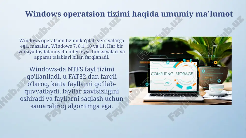windows operatsion tizimi - Page 3