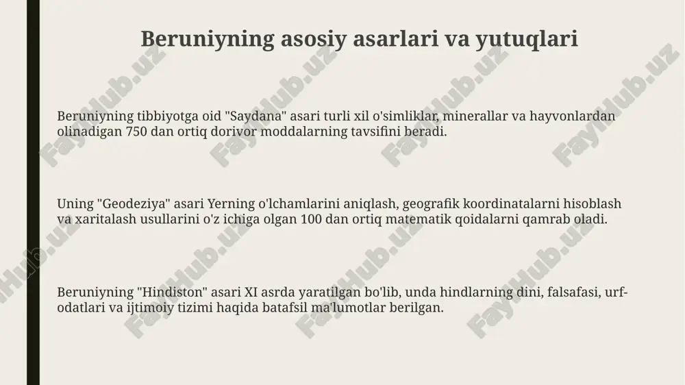 abu rayhon beruniy hayoti va ijodi - Page 3
