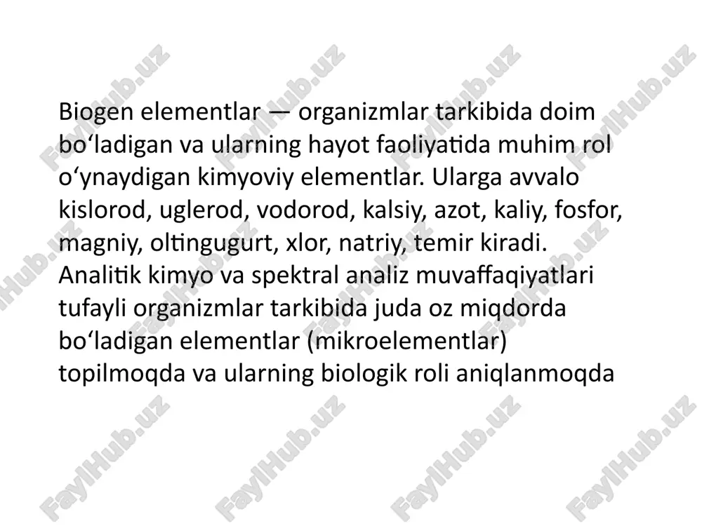 agi munosabatlar mavjud. masalan, kadmiy zaharliligi sink etishmovchiligi bo'lgan tizimda ko'proq namoyon bo'ladi va qo'rg'oshin zaharlanishi kaltsiy etishmasligi bilan kuchayadi. xuddi shunday, sabzavotli oziq -ovqat mahsulotlaridan temirning adsorbsiyasi undagi murakkab ligandlar tomonidan bostiriladi va sink ionlarining ko'pligi misning adsorbsiyasini va boshqalarni inhibe qilishi mumkin. metall ionlarining zaharlanish mexanizmlarini aniqlash, ularning tirik organizmga kirishining turli usullari mavjudligi bilan murakkablashadi. metalllar oziq -ovqat, suv bilan kirishi, teri orqali so'rilishi, nafas olish yo'li bilan kirib borishi va hokazo. changni yutish - sanoat ifloslanishiga kirib borishning asosiy yo'li. nafas olish natijasida ko'pchilik metallar o'pkaga yotqiziladi va shundan keyingina boshqa organlarga tarqaladi. ammo toksik metallarning tanaga kirishining eng keng tarqalgan yo'li - oziq -ovqat va suv. kasb kasalliklari - yomon mehnat sharoitlari va kasbga aloqador zararlarning organizmga taʼsiri natijasida paydo boʻladigan kasalliklar. k.k.ning kechishi unga sabab boʻlgan zararli omillarning oʻziga xosligi, kuchi, davomiyligi va ularning birgalikdagi taʼsiriga bogʻliq. k.k. i. ch.ning zararli omillarini hisobga olgan …