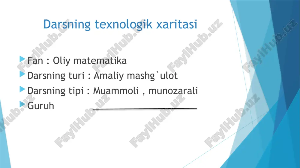 oliy matematika darsishlanmasi - Page 3
