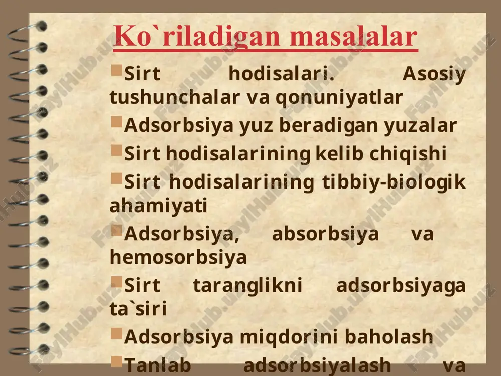- ------- · ---------- r - universal gaz doimiysi rt dc t - absolut harorat d  ---------- 0 - adsorbsiya manfiy dc dyuklo-traube qoidasi ham gidrofil, ham gidrofob guruxlarni tutgan moddalar difil moddalar deyiladi. dyuklo-traube qoidasi: difil organik moddalar zanjirini har bir - ch2 - guruxga uzayishida, ularni musbat adsorbsiyada ishtirok etish hususiyati 2-3 barobarga ortadi. = 0 s - - - - - = 0 s