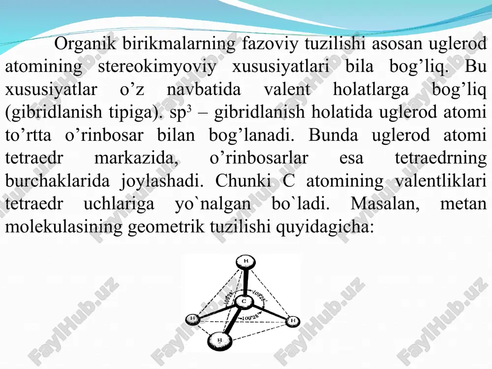 r molekuladagi atomlar yoki atomlar gruppasining fazoviy joylanishi bilan tafovut qilinadi. stereoximiyada fazoviy tafovutlarni tasvirlash uchun ikkita eng muhim tushunchalar—konfiguratsiya va konformatsiya-lardan foydalaniladi. shunday qilib, izomerlarning klassifikatsiyasini umumiy tarzda quyidagicha tasavvur qilish mumkin: agar rasmda keltirilgan molekulaga yuqoridan qaragan holda br atomidan oh guruhi tomon, so‘ngra c2h5 guruh tomon fikran yurilsa, bu yurish soat millari yo‘nalishiga mos keladi (o‘ngda). xuddi shunday yurish ikkinchi molekula uchun amalga oshirilganda esa soat millari yo‘nalishiga teskari harakat hosil bo‘ladi. bu usul keltirilgan izomerlarni r- va s- izomerlarga ajratish (farqlash) usulidir. optik izomerlaming flzikaviy va kimyoviy xossalari bir xil, ammo ular qutblangan nurga munosabati jihatdan farq qiladi. bu izomerlar qutblangan nur tekisligini bir xil burchakka, lekin qarama-qarshi yo‘nalishlar bo‘ylab buradi. moddalarning (jum'adan: kristallar, eritmalar va modda bug‘larining) nurni burish xossasi optik faollik deb ataladi. modda optik faol bo‘lishi uchun uning molekulasi xiral bo‘lishi shart. enantiomerlarda boshqa xiral birikmalar bilan birikish tezligi va fiziologik faollik har …