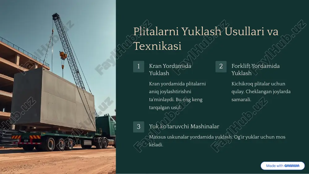 temir beton plitalarni tashishni tashkil qilish - Page 3