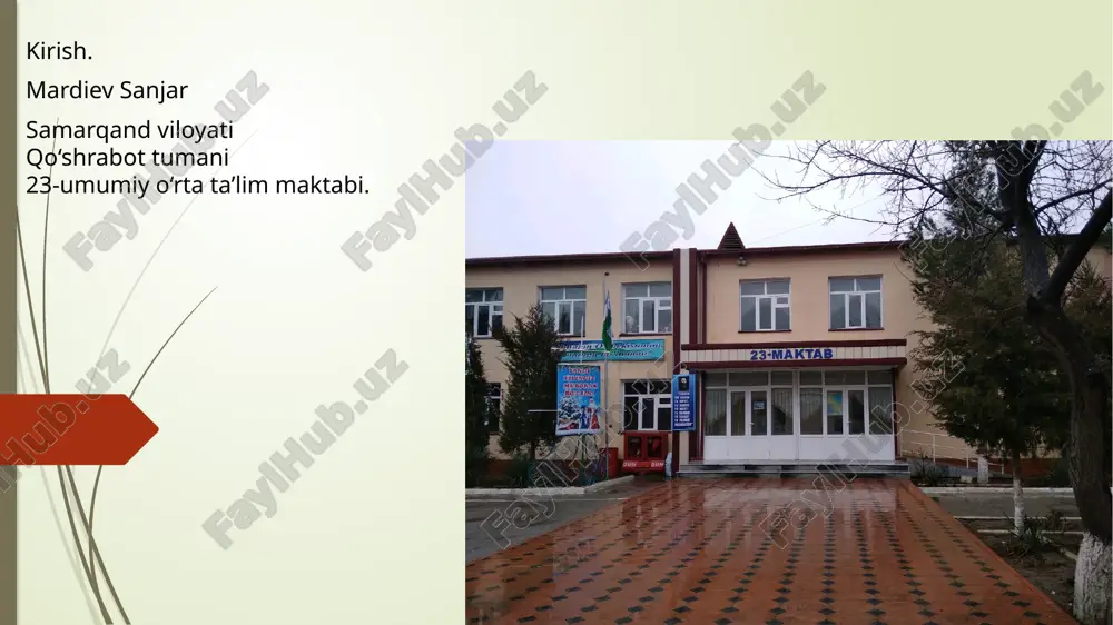 i 11.03.2025 "kaktus" va "oila" proektiv metodikalarini o'tkazdim.bolalarning hissiy holatini va oilaviy muhit ta’sirini aniqlash maqsadida “kaktus” hamda “oila” proektiv metodikalarini o‘tkazdim. ushbu metodikalar orqali bolalarning ichki kechinmalari, xavotirlari va oilaviy muhit ta’siri haqida ma’lumotlar olindi.pedagogik-psixologik suhbat o‘tkazildi.natijalar asosida tarbiyachilar va ota-onalar bilan suhbat o‘tkazilib, bolalarning emotsional farovonligini oshirish bo‘yicha tavsiyalar berildi. amaliyotning sakkizinchi kuni 12.03.2025 bugun maktabga borib, "yashash hududimizdagi kasblar" mavzusida trening mashg‘uloti o‘tkazdim.dastlab, o‘quvchilarga turli kasblar haqida ma’lumot berildi va ularning qiziqishlari o‘rganildi. trening davomida hududimizda keng tarqalgan kasblar, ularning ahamiyati hamda kasb tanlashdagi muhim jihatlar muhokama qilindi.o‘quvchilar guruhlarga bo‘linib, o‘z hududida eng ko‘p uchraydigan kasblar haqida taqdimotlar tayyorladi va ularning kelajagi haqida fikr almashishdi. mashg‘ulot yakunida kasb tanlash bo‘yicha foydali tavsiyalar berildi. amaliyotning to’qqizinchi kuni 13.03.2025 yuqori sinf o‘quvchilari orasida “xavotirlanish darajasini aniqlash” metodikasini o‘tkazdim. o‘quvchilarning psixologik holatini baholash, ularning tashvish darajasi va sabablarini aniqlash maqsadida diagnostik test va suhbatlar o‘tkazildi. natijalarga asoslanib, xavotirlanish darajasi yuqori …