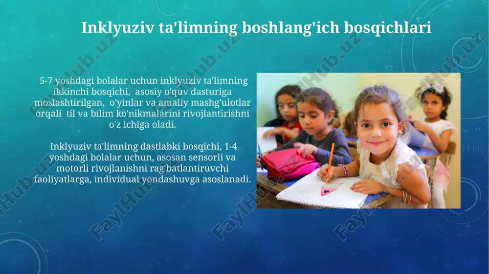 slashuv darajasini baholashda, tengdoshlari bilan o'zaro munosabatlarini kuzatish orqali kamida 20 ta kuzatish yozuvi va 10 ta intervyu natijalarini tahlil qilish muhim. muvaffaqiyatni baholashda o'quvchining o'ziga xos ehtiyojlarini hisobga olgan holda, 5 ball shkalasi bo'yicha 3 ta asosiy ko'nikmada (o'qish, yozish, hisoblash) taraqqiyotini kuzatish samarali. e'tiboringiz uchun rahmat @taqdimot_robot image3.png image4.jpg image5.jpg image6.jpg image7.jpg image8.jpg image9.jpg image10.jpg image11.jpg image12.jpg image13.jpg