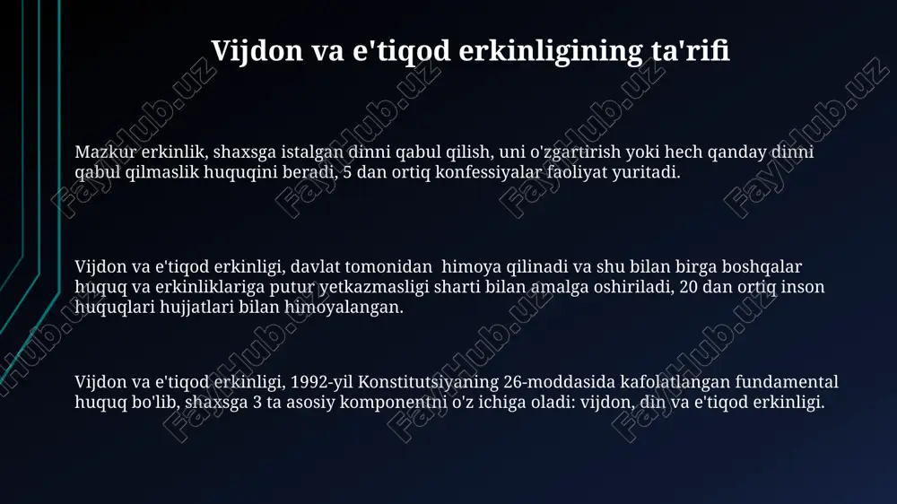 vijdon va e'tiqod erkinligining ta'rifi - Page 3