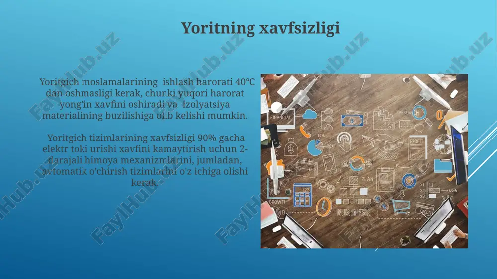 hun zarur bo'lgan yorug'lik miqdorini aniqlashda muhim ahamiyatga ega. yorit turlari haqida umumiy ma'lumot yorit turlari 3 asosiy guruhga bo'linadi: nuqta manbali, chiziqli va sirt manbali yoritgichlar, ularning har biri o'ziga xos yorug'lik intensivligi va tarqalish burchaklariga ega. umumiy yoritish uchun 3000k dan 5000k gacha rang haroratiga ega yoritish moslamalari, ish joylarida esa yuqori aniqlikni ta'minlash uchun 4000k dan 6500k gacha bo'lgan yoritish tavsiya etiladi. yoritning xizmat muddati yoritning xizmat muddati standart sharoitlarda oʻrtacha 5-7 yilni tashkil etadi, ammo bu koʻrsatkich turli omillarga, jumladan, ishlab chiqaruvchiga va foydalanish intensivligiga bogʻliq. energiya tejovchi yoritgichlarning xizmat muddati odatdagi lampochkalarga nisbatan 3-5 barobar yuqori boʻlib, bu ularning iqtisodiy jihatdan foydali ekanligini koʻrsatadi. yoritning o'rnatilishi va ulanishi yoritgichlarni ulashda, xavfsizlik qoidalariga rioya qilish juda muhim, chunki notoʻgʻri ulanish 100% ehtimol bilan qisqa tutashuvga olib kelishi mumkin. yoritning toʻliq oʻrnatilishi uchun kamida 3 ta asosiy komponent: yorugʻlik manbai, elektr simlari va tarqatuvchi quti kerak boʻladi, …