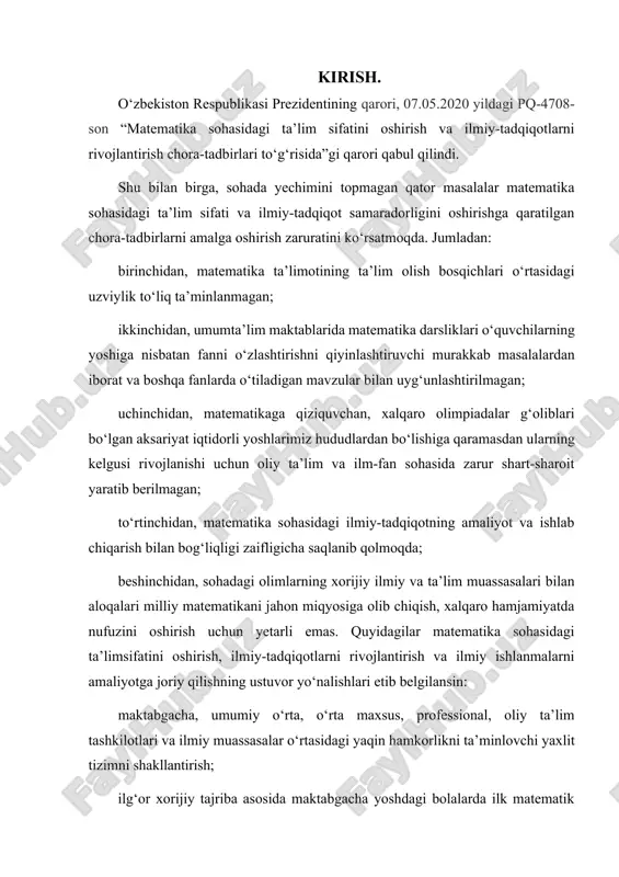 ror holatdan ikkinchisiga o'tkazish, undan foydalanish yoki uni qayta tiklash maqsadida amalga oshirilishi mumkin. ta'limni rivojlantirish va uni zamonaviy bosqichga olib chiqish jamiyatni axborotlashtirishning ustuvor yo'nalishlari toifasiga kiritadi. kasbiy va shaxsiy faoliyati rivojlantirish uchun zarur bo'lgan asosiy bilimlarni egallash muhim ahamiyatga ega. egallagan bilimlarning konstruktivligi emas, balki ularni ko’zlangan maqsadlarga muvofiq qo’llash qobiliyati rivojlantirish ham muhimdir. shu nuqtai nazardan, tizimli tahlil metodologiyasiga asoslangan modelli yondashuv alohida o'rin tutadi. modelli yondashuvning xilma xil imkoniyatlari mavjud bo’lib, ulardan bugungi kunda rasmiy modellar va modellashtirish usullari orqali keng foydalanilmoqda. matematik modellar tavsifning qiyinchiliklari tufayli murakkab va katta tizimlarni o'rganish odatda immitatsiya (simulyatsiya) usullari bilan amalga oshiriladi. zamonaviy axborot kommunikatsiya texnologiyalarining privojlanishi nafaqat modellashtirish tizimlarining imkoniyatlarini kengaytiribgina qolmay, balki ishlab chiqilgan modellarning xilma-xilligini va ularni amalga oshirish usullarini keng qo'llash imkonini beradi. shu sabablarga ko'ra, kompyuterli modellashtirish bugungi kunda barcha sohalardag tadqiqotlarni avtomatlashtirish, tajriba va tizimlarni loyihalashning ko'plab murakkab muammolarini hal qilish vositasiga aylandi. …
