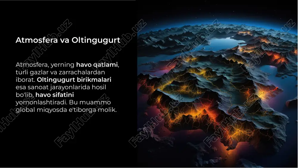 atmosfera havosini oltingugurt birikmalardan tozalash - Page 3