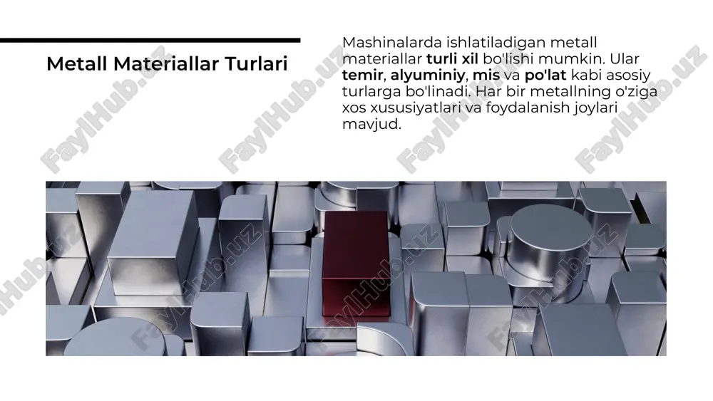 mashinalarda ishlatiladigan asosiy metall materiallar - Page 3