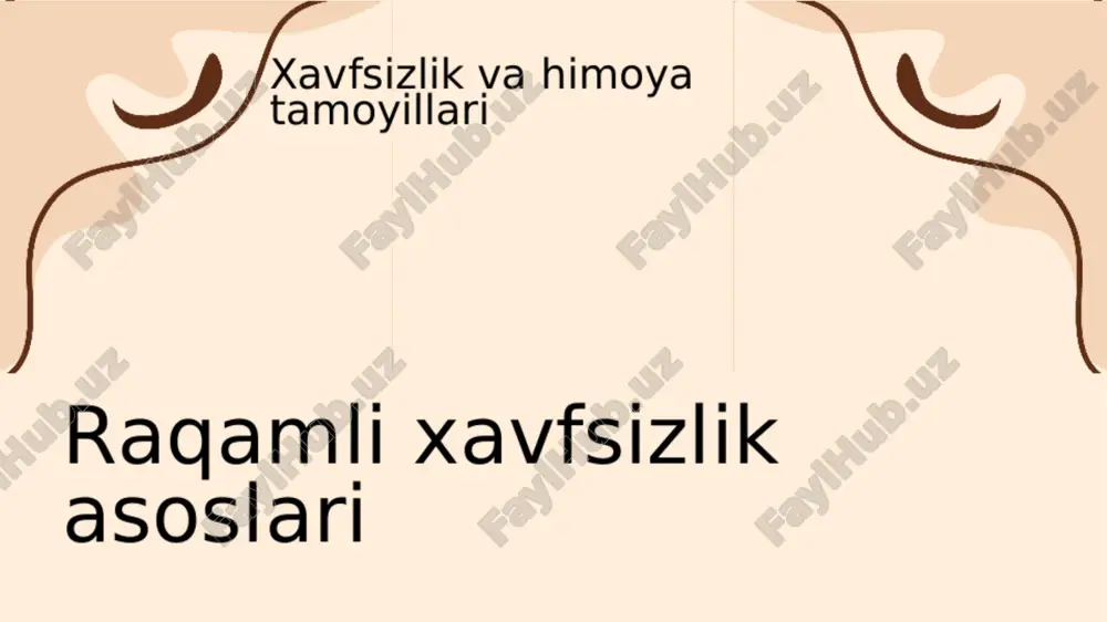 ragamli xavfsizlik va shaxsiy ma'lumotlar himoyasi - Page 3
