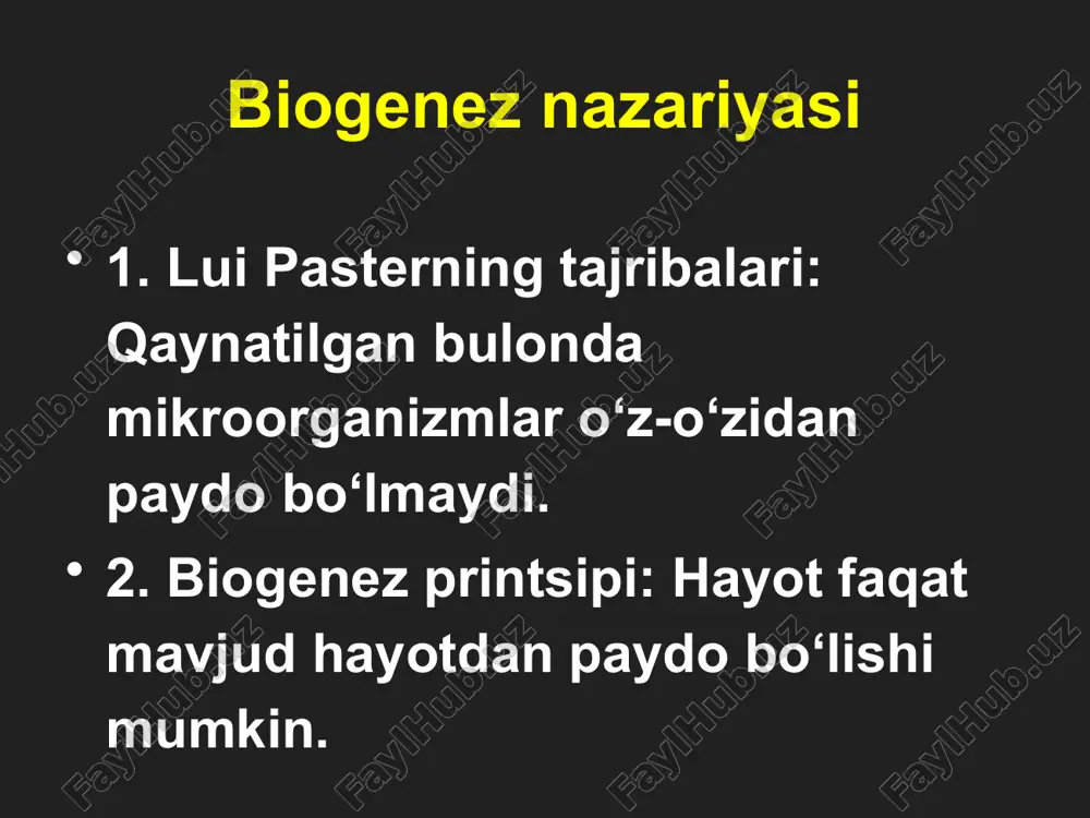 abiogenez va biogenez nazariyasi - Page 3