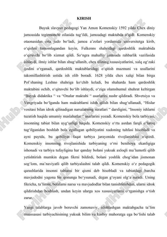 a’rifatparvar pedagog olimlarining asarlariga suyangan holda komil insonni tarbiyalashning qonun, qoida va tamoyillariga asoslanadi. maktabgacha ta’lim pedagogikasining milliy asoslari: ta’limtarbiya masalalari, har bir millatning milliy merosiga, umum- bashariy qadriyatlariga bog‘langan holda bog‘cha yoshidan boshlab o‘zligini anglash, erkin fikrlash, g‘urur tuyg‘ularini shakllantirishga qaratiladi. maktabgacha ta’lim pedagogikasi o‘quv qo‘llanmasini qayta to'ldirilgan nashrida 0 ‘zbekistonda barkamol avlod ma’naviyalini shakllantirish borasidagi islohotlar, maktab faoliyatini modernizatsiyalash, ya’ni ta’lim-tarbiya ishlari samaradorligini oshirishga doir mtm konsepsiyasi, «davlat talablari», mtm nizomlari hamda «bolajon» tayanch dasturi yaratilib, amaliyotda qo’llanilayotganligi masalalariga e’tibor qaratildi. insonni har tomonlama barkamol qilib tarbiyalash, xalqimizning azaliy orzusi bo‘lib, ajdodlarimiz ma’rifat, ma’naviyat va madaniyatni qanday qilib yosh avlodga o‘rgatish, ulami komillikka yetaklash yo‘llari, qonun-qoidalarini muttasil izlaganlar. bu esa pedagogika fanining maydonga kelishiga sabab bo‘lgan. chunki insonning ma’rifatli va ma’naviy komillikka erishishi pedagogika fanining yetakchiligida amalga oshiriladi. pedagogika yunoncha so‘z bo‘lib, «bola yetaklovchi» ma’nosini bildiradi. insonning ma’rifiy va ma’naviy barkamollikka munosabatini o‘zgartirib borishi natijasida pedagogika fani xalq …