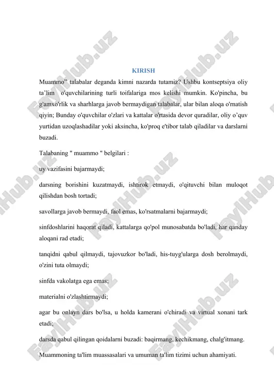 yo'qotish, ajralish, zo'ravonlik, yashirin zo'ravonlik, ikkinchi bolaning tug'ilishi. bolaning hayotidagi har qanday o'zgarish norozilik va salbiy xatti-harakatlarni keltirib chiqaradi.oiladagi atmosfera muhim tarkibiy qismdir. bolada ota-onalar o'rtasida janjal, tanqid, qarindoshlarning bosimi bo'lishi mumkin. jamoada ishtirok etish, o'qish va fanlarga qiziqish bevosita "uydagi ob-havo" ga bog'liq. o'quv qiyinchiliklarini shakllantirishda pedagogik usul va yondashuvlarning o'rni.afsuski, zamonaviy maktablarda individual yondashuv bir necha sabablarga ko'ra to'liq amalga oshirilmaydi .o‘qituvchi qat’iy amal qiladigan davlat dasturi bor. tizim o'quv rejasini, ko'pincha etarli bo'lmagan soatlar sonini hisoblab chiqadi va ideal bo'lmagan darslikni ta'kidlaydi. o'qituvchi rejadan chetga chiqa olmaydi.sinflar odatda haddan tashqari gavjum bo'ladi, bu o'qituvchining jismonan hammaga e'tibor bera olmasligi va qiyin tomonlarini ishlab chiqa olmasligining asosiy sababidir.o'qituvchini qo'llab-quvvatlaydigan va umuman vaziyatni nazorat qiladigan, atmosferani kuzatadigan va o'quv jarayonida yordam beradigan murabbiy-ustozlar, do'stlar va psixologlar yordamga kelishi mumkin. bu skyeng onlayn maktabida sodir bo'ladi. maktablarda psixologlar ishlaydi, ularning vazifasi ota-onalar va o'quvchilar bilan suhbatlar o'tkazishdir. maktab psixologlari band …