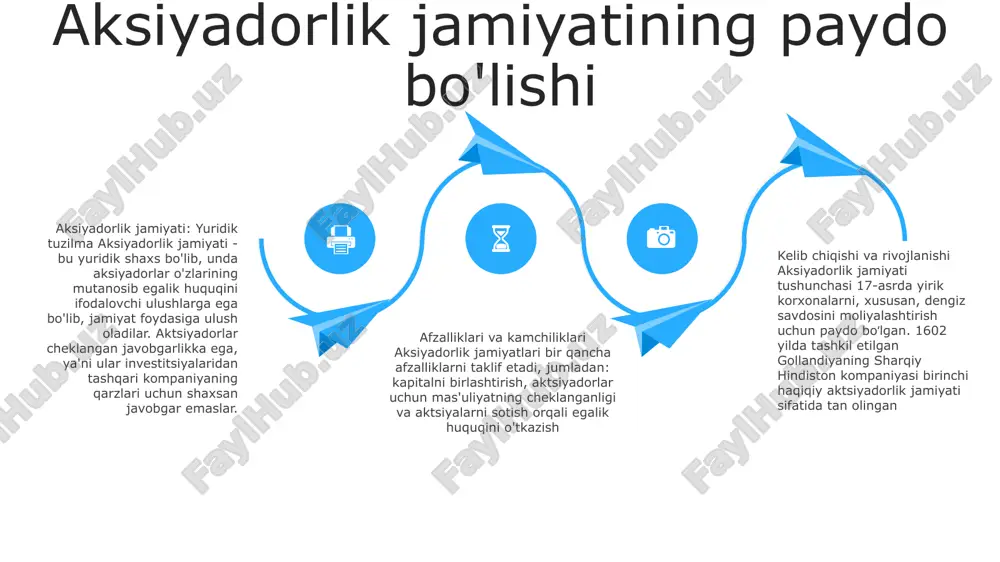 chunki menejerlar faqat biznesni yuritish bilan shug'ullanishlari mumkin, mulkdorlar esa ularni natijalar uchun javobgarlikka tortishlari mumkin. korporatsiyalarning tarixiy rivojlanishi: mulkning boshqaruvdan ajralishi vaqt o'tishi bilan rivojlandi, dastlabki korporatsiyalar kichik va mulkdorlar tomonidan boshqariladi, zamonaviy korporatsiyalar esa yirik, tarqoq mulkchilik va professional boshqaruvga ega. professional boshqaruv va byurokratiya start professional menejment: boshqaruv lavozimlarida maxsus bilim, ko'nikma va malaka oshirish muhimligini ta'kidlaydi. u egalik va nazoratni ajratishga yordam beradi, bunda egalar emas, balki professional menejerlar qaror qabul qilish uchun javobgardir. byurokratiya: aniq ierarxiya, aniq belgilangan rollar va standartlashtirilgan protseduralar bilan tavsiflangan tashkiliy tuzilmani anglatadi. u samaradorlik, bashorat qilish va nazoratni ta'kidlaydi, lekin ayni paytda qattiqlik va moslashuvchanlikka olib kelishi mumkin. korporativ boshqaruv: korporatsiyadagi turli manfaatdor tomonlar, jumladan aktsiyadorlar, menejerlar, direktorlar kengashi va tartibga soluvchilar o'rtasidagi munosabatlarga e'tibor qaratiladi. u barcha manfaatdor tomonlarga hisobdorlik, shaffoflik va adolatli munosabatni ta'minlash uchun tuzilmalar va jarayonlarni o'rnatadi. birlashish va sotib olish orqali o'sish sinergiya va miqyos …