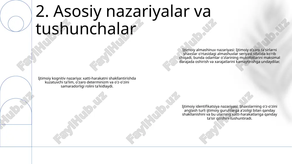 ik va tashkilotchilik xulq-atvori: - etakchilik dinamikasi va murakkabliklari, tashkiliy xulq-atvor va ular o'rtasidagi o'zaro ta'sirni o'rganadi. sanoat ijtimoiy psixologiyasi:- sanoat muhitidagi xatti-harakatlarga ta'sir qiluvchi ijtimoiy va psixologik omillar, masalan motivatsiya, muloqot va guruh jarayonlarini o'rganadi. tashkiliy xulq-atvor: - tashkilot ichidagi shaxslar va guruhlarning xatti-harakatlarini, shu jumladan motivatsiya, qaror qabul qilish va aloqa kabi omillarni o'rganadi. 7. etakchilik va tashkilotchilik xulq-atvori texnologiyalar bilan integratsiya: texnologiyadagi yutuqlar “sanoat ijtimoiy psixologiyasi”da virtual haqiqat, sun’iy intellekt va mashina o‘rganishni integratsiyalashuviga yordam beradi. ushbu texnologiyalar ma'lumotlarni to'plash, tahlil qilish va aralashuvni etkazib berishni yaxshilaydi. madaniyatlararo tadqiqotlar: sanoat ijtimoiy psixologiyasi madaniy omillarning sanoat va tashkiliy xatti-harakatlarga ta'sirini o'rganish uchun madaniyatlararo tadqiqotlarga ko'proq e'tibor qaratadi. bu turli xil ish sharoitlarida inson xatti-harakatlarini chuqurroq tushunishga olib keladi. axloqiy mulohazalar: “sanoat ijtimoiy psixologiyasi” rivojlanishda davom etar ekan, axloqiy mulohazalar ustuvor bo‘ladi. tadqiqotchilar maxfiylik, maxfiylik va aralashuvlarning shaxslar va tashkilotlarga potentsial ta'siri masalalarini hal qilishlari kerak. 8. kelajakdagi tendentsiyalar …