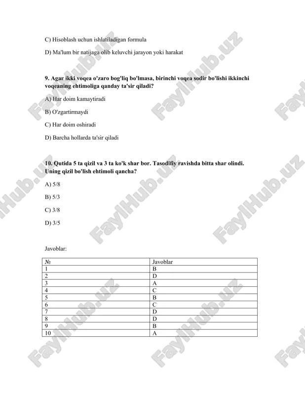 ehtimollar nazariyasi boyicha soddaroq testlar - Page 3