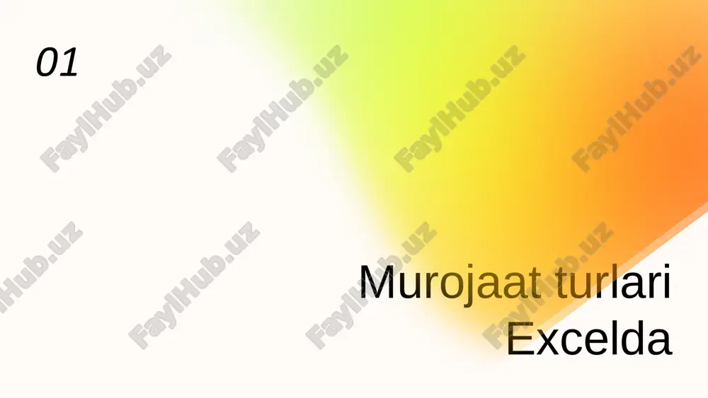 microsoft exceldagi muhim tushunchalar - Page 3