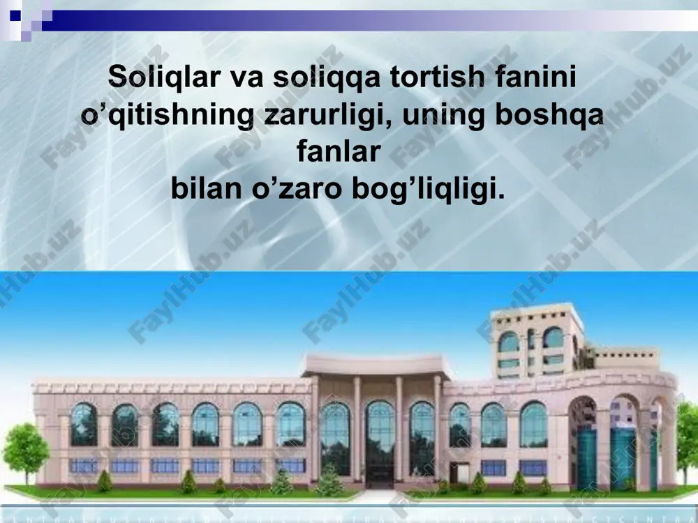 blag bilan ta'minlaydi va bu o'zbekiston respublikasining byudjet tizimida umumrespublika byudjeti yetakchi bo'gindir. u umumdavlat resurslarining bir qismi bevosita davlat hokimiyatining ijro etuvchi va farmoyish beruvchi oliy organi - o'zbekiston respublikasi hukumatida markazlashuvini ta'minlaydi. markazlashgan resurslar umumdavlat ahamiyatiga moliq bo'lgan, umuman olganda jamiyat manfaatlarini ifodalaydigan tadbirlarni (xalq xo'jaligi ahamiyatidagi qurilishlarni, eng muhim ijtimoiy tadbirlarni, mudofaa, boshqaruv, davlatning tashqi iqtisodiy aloqalari, davlatning moddiy va moliyaviy zaxiralarini) mablag bilan ta'minlashga ishlatiladi. soliqlarning ob'ektiv zarurligini bozor iqtisodiyotiga o'tish sharoitida ikki holat bilan ifodalash mumkin: birinchidan, davlatning qator vazifalarini mablag bilan ta'minlash zarurligi, ikkinchidan, bozor iqtisodiyoti qonun-qoidalari. davlatning bajaradigan funksiyalari va vazifalari ko'p va bozor iqtisodiyoti rivojlana borishi bilan ba'zi ijtimoiy himoyalangan bozor munosabatlariga mos kelmaydigan vazifalar yo'qola borsa, yangi vazifalar paydo bo'la boshlaydi. bozor iqtisodiyotiga o'tish davrida davlatning yangi vazifalari paydo bo'ladi. bularga bizning respublikamizda kam ta'minlanganlarga ijtimoiy yordam ko'rsatish, bozor iqtisodiyoti infratuzilmasini (sanoatda, qishloq xo'jaligida, moliya tizimida) tashkil qilish kiradi. shu yerda …