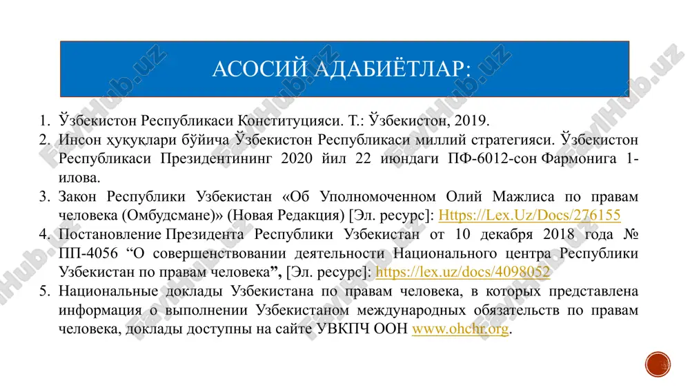 siyalari tashkil etildi. sudlarda ishlarni ko'rishning adolatli, ochiq va shaffofligini ta'minlash maqsadida ishlarni elektron taqsimlash tizimi joriy etildi. shuningdek, xarajatlar va byurokratik sansalorlikni kamaytirish uchun “elektron jinoyat ishi” va “masofadan so'roq qilish” tizimlari joriy etilmokda. qonunchilikning jinoyat, mehnat, oilaviy va boshqa sohalarini takomillashtirish 2019-2020 yillarda korruptsiyaga qarshi kurashish bo'yicha davlat dasturi qabul qilindi; korruptsiyaga qarshi kurashish bo'yicha respublika idoralararo komissiyasi tarkibi yangilandi; korruptsiyaga qarshi kurashish bo'yicha parlament qo'mitalari tashkil etildi; mahalliy vakillik organlari tarkibida korruptsiyaga qarshi kurashish bo'yicha komissiyalar tuzish nazarda tutilmokda; “xabeas korpus” protsedurasini implementatsiya qilish davom ettirildi. qonunchilikning jinoyat, mehnat, oilaviy va boshqa sohalarini takomillashtirish ozodlikdan mahrum qilish bilan bog'liq bo'lmagan jazo turlarini qo'llash hisobiga hibsga olish tarzidagi jinoiy jazo bekor qilindi, jinoyat sodir etishda gumon qilinayotgan shaxslarni ushlab turish 72 soatdan 48 soatgacha qisqartirildi; qamoqda saqlash, uy qamog'ida saqlash, dastlabki tergov tarzidagi ehtiyot choralarini qo'llash muddatlari 1 yildan 7 oygacha qisqartirildi; dalillarni soxtalashtirganlik uchun alohida jinoiy javobgarlik …