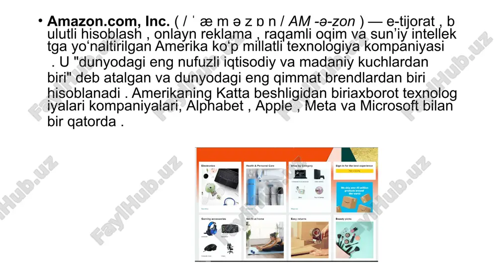 20). "amazon's john schoettler has helped change how we think of corporate campuses". bizjournals.com. archived from the original on april 17, 2021. retrieved march 9, 2021. ^ kakutani, michiko (october 28, 2013). "selling as hard as he can". the new york times. issn 0362-4331. archived from the original on october 29, 2013. retrieved december 20, 2021. ^ jump up to:a b "amazon and whole foods market announce acquisition to close this monday, will work together to make high-quality, natural and organic food affordable for everyone" (press release). business wire. august 24, 2017. ^ furth, john f. (may 18, 2018). "why amazon and jeff bezos are so successful at disruption". entrepreneur. retrieved may 16, 2019. etiboringiz uchun raxmat image1.jpeg image2.png image3.png image4.png image5.png /docprops/thumbnail.jpeg