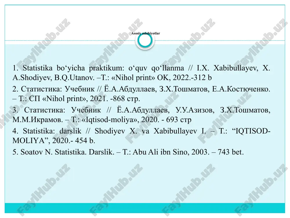 qtisodiy hodisalarning umumiy o'zgarishlari, ularning shakllanishida ayrim omillarning roli aniqlanadi. indekslarni tuzishda quyidagi shartli belgilar qo'llaniladi (1-jadval); ko'rsatkichlar shartli belgilar davrlar bazis joriy 1.mahsulot hajmi q q0 q1 2.mahsulot bahosi r r0 r1 3. mahsulot tannarxi s s0 s1 4.mahsulot ishlab chiqarish uchun sarflangan jami mehnat, ro'yxatdagi ishchilarning o'rtacha soni, kishi-kuni, kishi-soat va hokazo t t0 t1 5. mahsulot birligini ishlab chiqarish uchun sarf etilgan vaqt, kishi kuni, kishi-soat va hokazo t t0 t1 individual indekslar quyidagicha ifodalanadi: mahsulot fizik hajmi indeksi , bu erda: q1 va q0 - joriy va o’tgan davrlarda ishlab chiqarilgan mahsulot hajmi. baho individual indeksi - ip= bu erda: p1 va p0 – joriy va o’tgan davrlarda mahsulot bir birligini bahosi (narxi). 2. individual va umumiy indekslar. individual (a'lohida) va agregat indekslar indekslar murakkab hodisaning ayrim unsurlari uchun ham, umumiy murakkab hodisa uchun ham hisoblanishi mumkin. shunga qarab ular alohida va umumiy (agregat) indekslarga bo'linadi. …