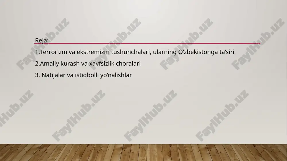 riyatlarini yetkazish, ma'rifiy islom ta'limoti, buyuk ajdodlarimizning ulkan ma'naviy merosini chuqur o'rganish, jamiyatda diniy va milliy bag'rikenglik va hamkorlikni mustahkam qaror toptirish orqali aholi, ayniqsa, yoshlarda aqidaparast g'oyalarga nisbatan mustahkam ma'naviy himoya qobig'i shakllantirish maqsadida imom buxoriy va imom termiziy xalqaro il-miy-tadqiqot markazlari faoliyati yo'lga qo'yildi. samarqandda hadis va kalom ilmi maktabi, buxoroda tasavvuf maktabi, qashqadaryoda aqida maktabi, farg'onada islom huquqi (fiqhi) ilmiy maktablari ochildi. shuningdek, davlat rahbari darajasida respublikada mavjud diniy konfessiya rahbarlari bilan muloqotlar uyushtirilib, barcha din vakillariga keng imkoniyatlar yaratib berilmoqda. har yili o'zbekiston respublikasi vazirlar mahkamasining diniy ekstremizmga qarshi kurash, millatlararo va konfessiyalararo hamkorlikni yanada kuchaytirishga yo'naltirilgan kompleks tadbirlar dasturi qabul qilinadi. ushbu dastur doirasida davlat va jamoat tashkilotlari, mahalla yig'inlarida, aholining turli qatlamlari orasida ekstremizm va terrorizm bilan bog'liq tahdidlarning oldini olishga qaratilgan seminar, uchrashuv va davra suhbatlari o'tkazish yo'lga qo'yilgan. aqidaparastlik g'oyalari tarqalishini oldini olish uchun oav va boshqa axborot etkazish vositalaridan samarali foydalanishga …