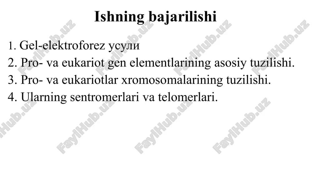 adi. sanoat miqyosida ishlab chiqariladigan dnk chizgʻichlari har xil oʻlchamda boʻladi, shuning uchun biz kerakli fragmentlarni oʻlchami orqali ajratib olishimiz mumkin. shundan soʻng kuchlanish ishga tushiriladi va gel qutisi orqali elektr toki oʻtkazish boshlanadi. dnk molekulalari fosfat guruhi tutganligi bois manfiy zaryadga ega, shu tufayli ular gel matriksi orqali musbat qutb tomon harakatlanadi. kuchlanish ishga tushirilib, gel orqali zaryad oʻtishi boshlanganda, gel ishlayotgan holatda boʻladi. dnk namunalari gelning manfiy elektrod qismidagi quduqlarga joylashtiriladi. kuchlanish ishga tushiriladi va dnk fragmentlari gel boʻylab (musbat qutb tomon) harakatlanadi. gel ishga tushgach, fragmentlar oʻlchamlari boʻyicha ajrala boshlaydi. eng katta fragmentlar gelning yuqori qismida (dastlabki qismidagi manfiy elektrod atrofida) boʻladi, eng kichkinalari esa pastki qismida (musbat elektrod atrofida) boʻladi. reeceʼdagi chizmaga asoslangan.2^22squared gel ishlayotganda, uzun fragmentlarga qaraganda qisqa dnk fragmentlari gel matritsasining poralaridan tezroq oʻtadi. gel biroz vaqt ishlagandan soʻng, dnkning eng qisqa fragmentlari gelning musbat qutbiga yaqinlashadi, eng uzun dnk fragmentlari esa quduqlar yaqinida …