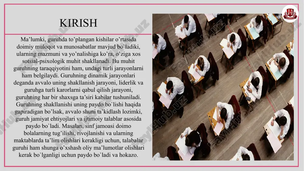 ngan me'yorlar sohasidagi haqiqiy hodisadir. o'ziga qobiliyatlilik, u tug'ilishdan kelib chiqadigan qarashlarga bog'liq emas. "men" ni tushungan odam jamiyatning roziligiga muhtoj emas. nontonformizm - ajoyib bir hodisa, konformizmning qarama-qarshiligi va ruhiy o'sish uchun imkoniyat. konformizmning sabablari o'z qobiliyatlarini kam baholash; mas'uliyatdan qo'rqish; natijasi noma'lum bo'lgan murakkab muammo; guruh a'zolarining o'zaro bog'liqligi; yolg'iz odam kuchsiz bo'lgan tang vaziyatlarda hamkorlik; jamoa a'zolari o'rtasida umumiy yukni kamaytirish; jamiyatdagi insonning tezkor moslashuvchanligi. konformizmning afzalliklari va kamchiliklari 9 o'zini yo'qotish . agar kelajakda uning mavjudligi to'g'risida oldindan xabar qilingan bo'lsa, u kishi o'z bog'lanishlari va shaxsiy imtiyozlari bilan aloqani yo'qotadi. oddiy qoidalar va hayot me'yorlariga ega bo'lgan guruh oddiygina tanlov qilish huquqini bermaydi, insonning jamiyatga kirib kelishidan ancha oldin amalga oshiriladi. inson qadr-qimmatini kamaytirish . ozchiliklarning huquqlari, ayniqsa so'nggi o'n yil ichida, nafaqat jamiyatning "oq qarg'ishiga", balki o'zlarini ko'pchilikka murojaat qilganlarga ham tegishli. yuz yillar oldin yaratilgan oldingi xulosalar zamonaviy hayotda ildiz otib, hech kim …