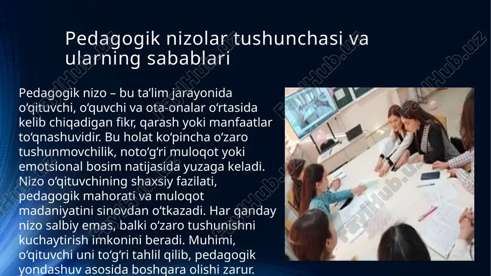 ilan yondashilgan har bir pedagogik nizo oxir-oqibat ijobiy natija, o‘zaro hurmat va ishonch bilan yakunlanadi. image2.jpg image5.png image6.png image7.png image8.png image9.png image10.png image11.png image1.jpg /docprops/thumbnail.jpeg