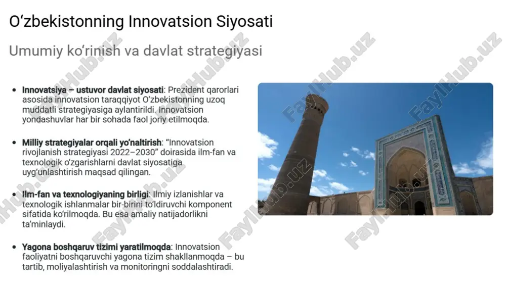 innovatsion faoliyat sohasidagi respublika, tarmoq va hududiy davlat dasturlari. - Page 3