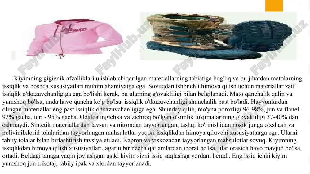ngil, qulay, keng bo'lishi kerak, pastki ekstremitalarning normal qon aylanishini, terining bug'lanishini buzmasligi, oyoq deformatsiyasiga, ishqalanishga olib kelmasligi, terlashning rivojlanishiga va kallus shakllanishiga yordam bermasligi kerak. poyafzal ishlab chiqarish uchun materiallar kuchli, etarlicha yumshoq bo'lishi kerak, issiqlik o'tkazuvchanligi past (qish uchun), yaxshi nafas olish qobiliyatiga ega va sovutish, namlik va mexanik stressdan himoyalangan bo'lishi kerak.qattiq poyabzal, terining tomirlarini siqib, qon aylanishiga to'sqinlik qiladi, sovuq mavsumda oyoqlarning tez sovishi va muzlashiga yordam beradi. oyoqning tuzilishi va funktsiyasida patologik og'ishlar mavjud. barmoqlar deformatsiyalanadi (ayniqsa, katta), burishadi, egilib, harakatchanligini yo'qotadi, bu esa oyoq harakatida yomon aks etadi. poyafzalning tagidagi bosimi periosteum, suyaklar va ularning bo'g'imlarining yallig'lanishiga olib keladi va tekis oyoqlarning rivojlanishiga yordam beradi. yurishning elastikligi pasayadi, plantar asabning siqilishi tufayli yurish paytida og'riq paydo bo'ladi. bundan tashqari, qattiq poyabzal bilan terlash kuchayadi, tirnash xususiyati va kalluslar paydo bo'ladi. ko'pincha qattiq poyabzal sotib olishning sababi noto'g'ri moslamadir. tananing tortishish kuchi ta'sirida oyoqning o'lchami …