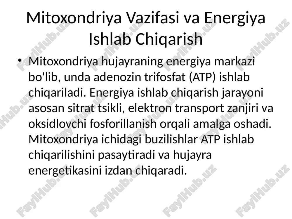 mitoxondrial kasalliklarning biokimyoviy asoslari - Page 3