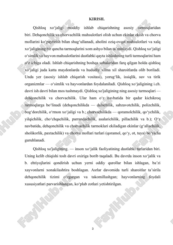 an mamlakatimizning birinchi marta va 1917-1920 yillarda esa ikkinchi marta bosib olinishini va yurtimizda o’ziga xos mustamlakachilikning qaror topishi xalq xo’jaligining o’zgalar.[footnoteref:1] [1: “moddiy ishlab chiqarish” fanidan ma’ruzalar matni.] tarixiy taraqqiyotning turli osqichlarida o’zbekiston xalq xo’jaligi, uning iqtisodiy rivojlanish darajasi zigzaksimon yo’lni bosib o’tgan. tarixiy manbalarda keltirilishicha, o’zbekiston o’tmishda yer kurrasidagi aholi xo’jalik faoliyatig`oyat qizіin kechgan eng qadimiy o’lkalardan biri bo’lgan. mamlakatimizning o'arb bilan sharq o’rtasidagi iqtisodiy taraqqiyoti uchun qulay bo’lgan jo’іrofiy o’rni, saxiy tabiati, boy va rang-barang tabiiy resurslari, mehnatkash va dono xalqi umumbashariy taraqqiyotga asrlar osha o’z ulushini qo’shimcha ob'yektiv sharoit yaratgan. bundan ming yil burun sharqning buyuk allomasi abu rayhon beruniy tomonidan ma'mun akademiyasining ochilishi, hamda o’sha davrda tibbiyot ilmining dahosi bo’lgan abu ali ibn sinoning jahonshumul kashfiyotlari va boshqalar xalqimizning boy madaniy merosidan guvohlik beradi. binobarin, o’zbekistonda uzoq o’tmishda ilm-fan rivojlangan emas, uning zamirida qudratli davlat va iqtisod bo’lmasligi shubhasiz, mamlakatimiz xalq xo’jaligi xx asrda rivojlanishning …