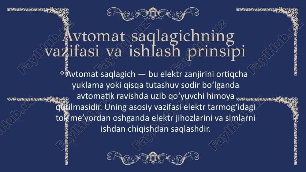 avtomat saqlagich tasnifi - Page 3