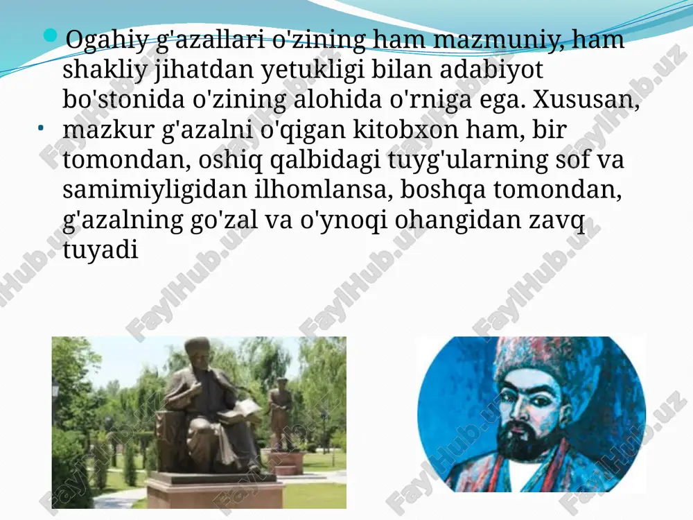 siyosat ham bor. biroq yetakchi ohang baribir ishqdir.fatmu bo‘lur bir odamizod ustina. . kim ko‘rubdur, ey ko‘ngul, ahli jahondin yaxshilig‘, kimki, ondin yaxshi yo‘q, ko‘z tutma ondin yaxshilig‘. gar zamonni nayf qilsam ayb qilma, ey rafiq, ko‘rmadim hargiz, netoyin, bu zamondin yaxshilig‘! kim ko‘rubdur, ey ko‘ngul, ahli jahondin yaxshilig‘, kimki, ondin yaxshi yo‘q, ko‘z tutma ondin yaxshilig‘. gar zamonni nayf qilsam ayb qilma, ey rafiq, ko‘rmadim hargiz, netoyin, bu zamondin yaxshilig‘! dilrabolardin yomonliq keldi mahzun ko‘ngluma, kelmadi jonimg'a hech oromi jondin yaxshilig'. ey ko‘ngul, chun yaxshidin ko‘rdung yamonliq asru ko‘p, emdi ko‘z tutmoq ne ma’ni har yamondin yaxshilig'? bori elga yaxshilig' qilg'ilki, mundin yaxshi yo‘q kim, degaylar dahr aro qoldi falondin yaxshilig! yaxshilig' ahli jahonda istama bobur kibi, kim ko‘rubdur, ey ko‘ngul, ahli jahondin yaxshilig'? . topilmas” radifli g’azal sendek manga bir yori jafokor topilmas, mendek sanga bir zori vafodor topilmas. bu shakl-u shamoyil bila xud hur-u parisen, kim jinsi …