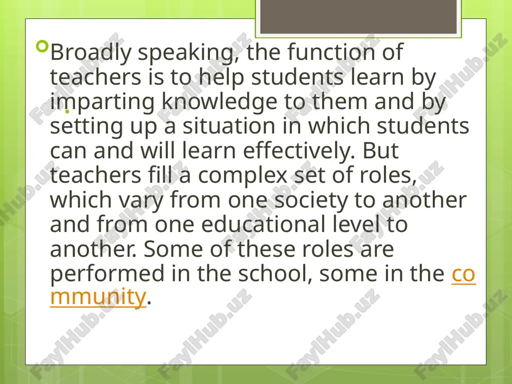 icy in such matters, and the individual teacher in a city school system or in certain state systems thus has relatively little power to decide what to teach. there is more flexibility at the secondary-school level than in the primary-school level. as for methods of teaching within the classroom, the individual teacher probably has more autonomy in the united states than in most european school systems. . the university teacher almost anywhere in the world has substantial autonomy in the choice of textbooks, of content to be covered in a particular course, and of methods of teaching. in general, the only limits on the university teacher are set by the nature of the teaching assignment. if a teacher is one of several who teach a popular course, such as general chemistry or physics or history, which is taken by several hundred students and offered by several different instructors, the teacher …