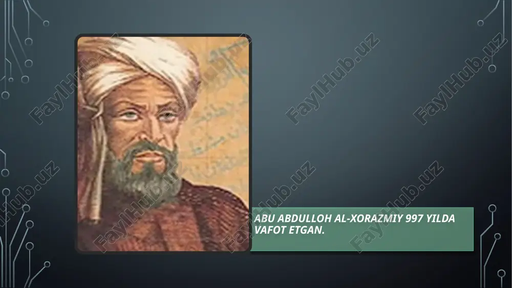 abu abdulloh xorazmiy. ppt - Page 3