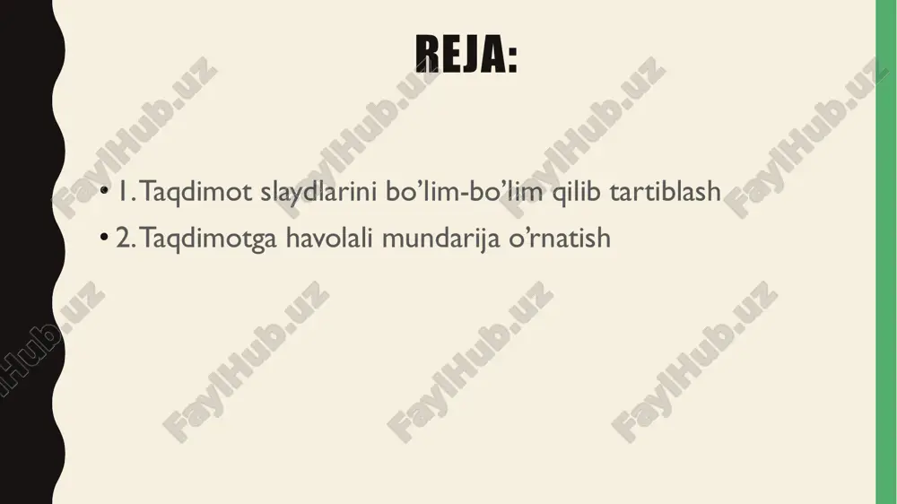 power pointda taqdimot strukturasi - Page 3