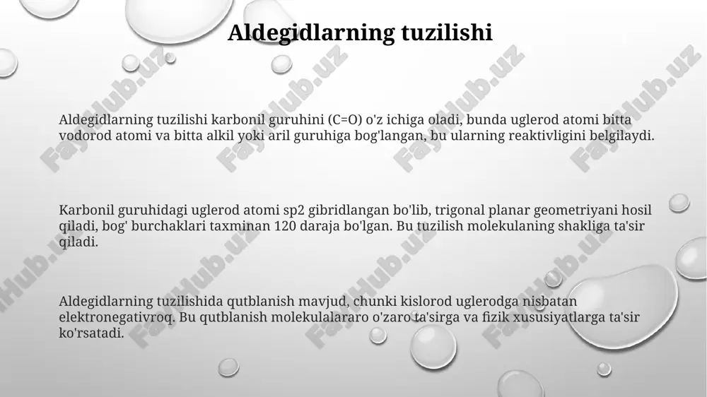 aldegidlarning tuzilishi - Page 3