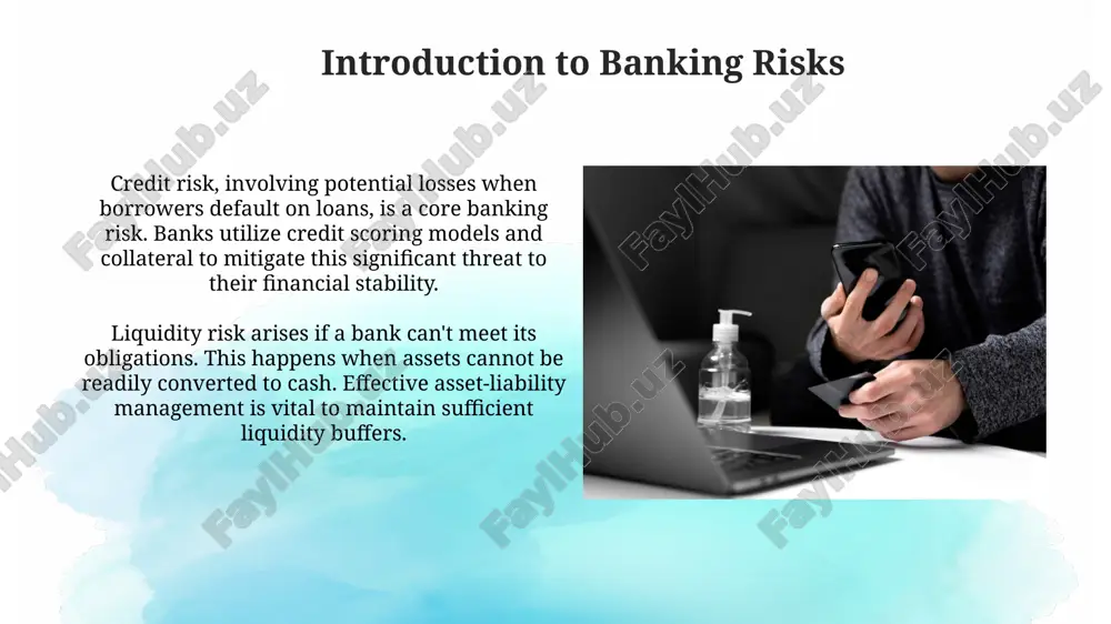 ters to access accounts with stolen credentials by 75 percent. regulatory framework the basel iii accord, introduced after the 2008 crisis, mandates higher capital adequacy ratios, like a common equity tier 1 ratio of 4.5%, to absorb potential losses and maintain solvency under stress. the sarbanes-oxley act of 2002 (sox) establishes internal control requirements for financial reporting, obligating banks to implement robust fraud prevention mechanisms and accurate auditing processes. case studies and lessons learned the 2008 financial crisis revealed the systemic risk of mortgage-backed securities. banks learned to improve risk modeling and stress testing for similar complex instruments, increasing capital reserves. the rogue trader case at société générale in 2008, involving €4.9 billion, highlighted the importance of robust internal controls and segregation of duties to prevent unauthorized trading activity. thank you for your attention image2.png image3.jpg image4.jpg image5.jpg image6.jpg image7.jpg image8.jpg image9.jpg image10.jpg image11.jpg image12.jpg image13.jpg image1.png