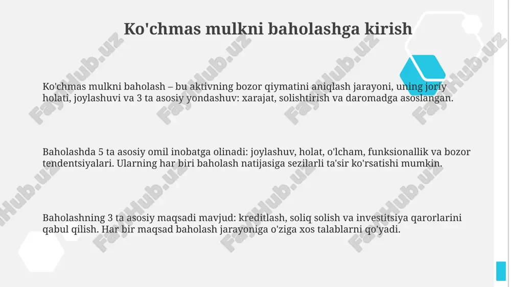 ko‘chmas mulkni baholash - Page 3
